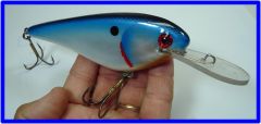 Chrome/blue foild Flat Shad