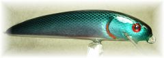 Four inch multi-species minnow bait...foiled emerald shiner pattern