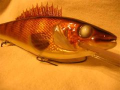 Hand carved,Foil Walleye