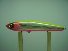 Pink-chartreuse foiled stick...