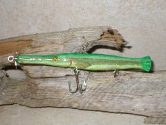 Hand carved Gar Minnow