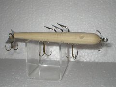 Live Wire replica in bare wood.