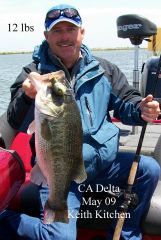 Keith Kitchen Hooks a 12 lbs on the Hoochie.