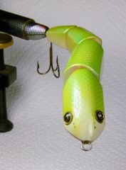 First Swim Bait- Green/ WhitePearl