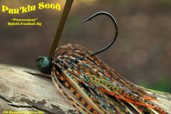 Old Hippy Custom Bass Jigs - "Provocateur" Hybrid Football Jig - Pun'kin Seed