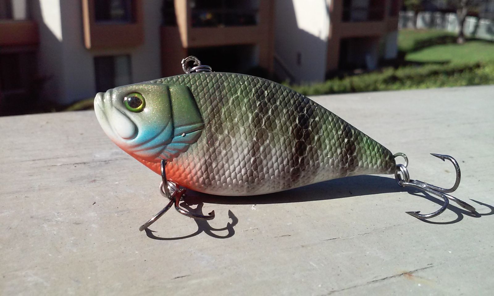 Baby Bluegill Custom Painted Crankbait. Bass Fishing, Custom