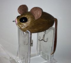 Hand Carved Mouse Top Water Bait