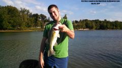 First Bass Caught on the Rigid Blade Jig