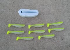 Chart/silver flake swimbaits