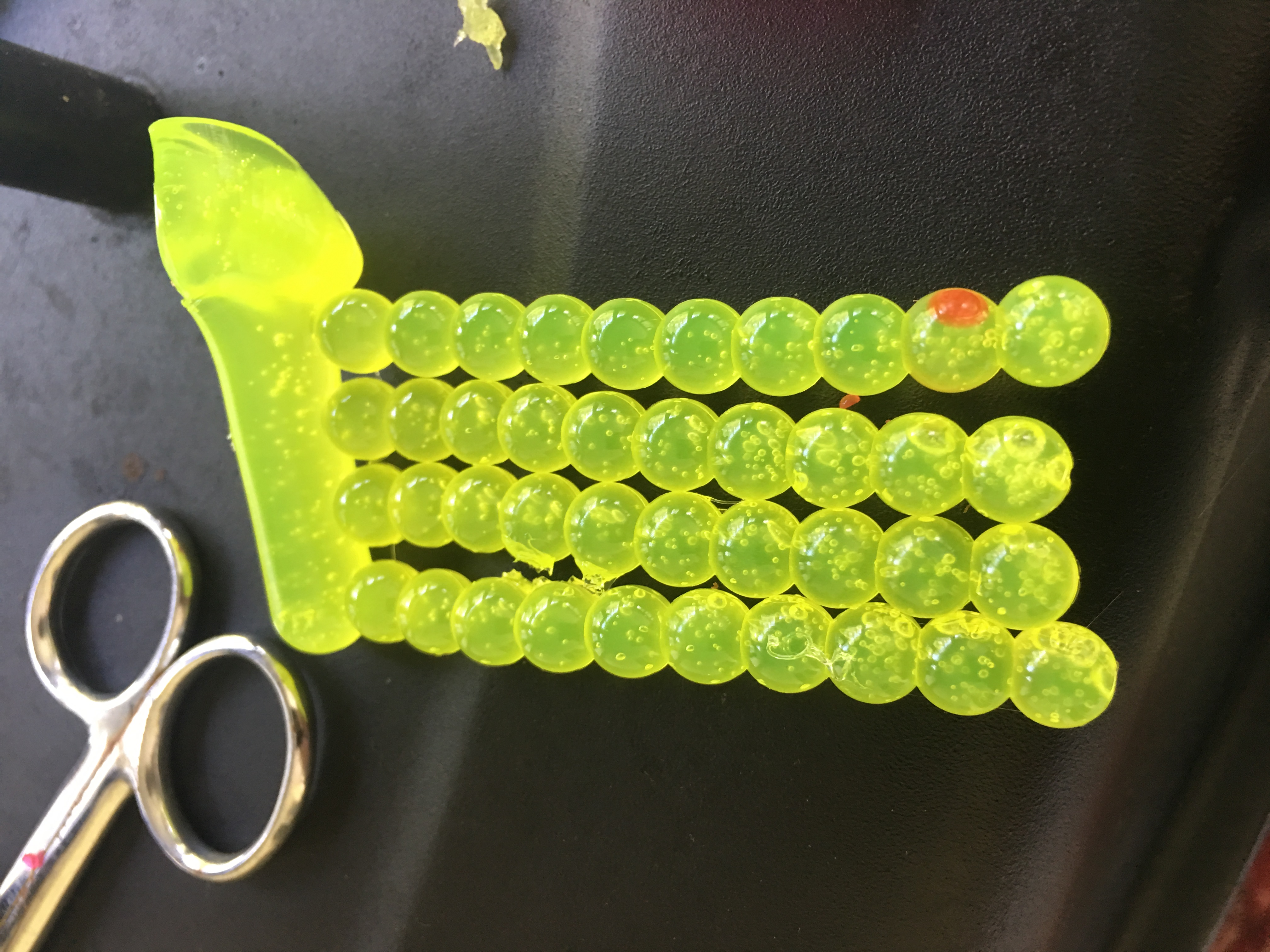 How to make soft plastic salmon eggs for trout fishing. Using mold and  plastisol #fish #trout 