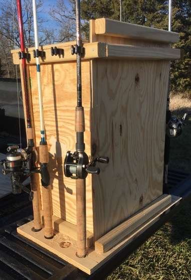 Tackle box storage shelves my dad just finished building : r